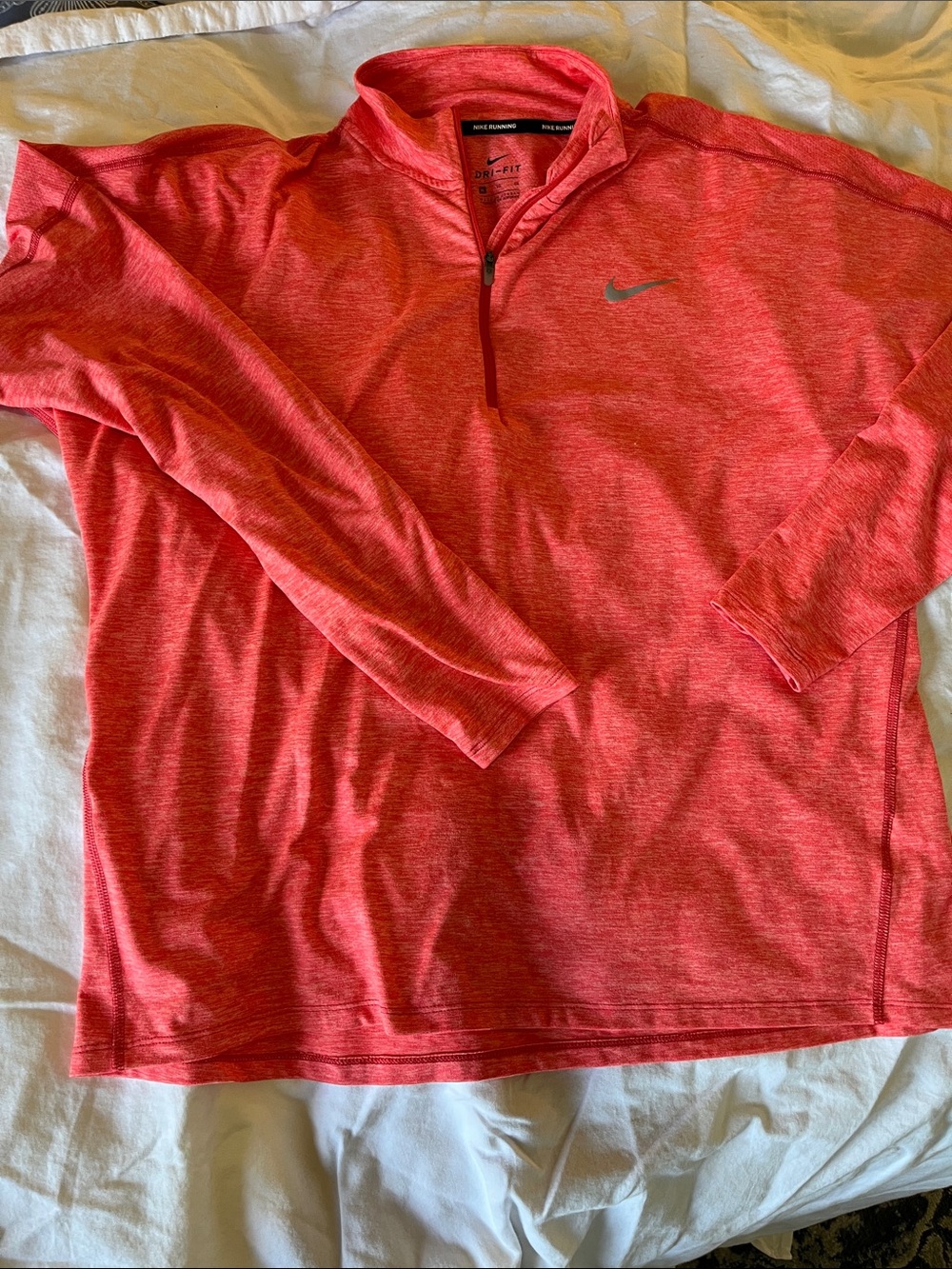 🤑Nike Coral Heather Dri-FIT Quarter-Zip Pullover